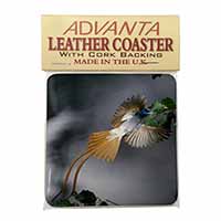 Humming Bird Single Leather Photo Coaster