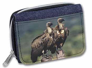 Vultures on Watch Unisex Denim Purse Wallet