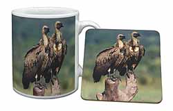 Vultures on Watch Mug and Coaster Set