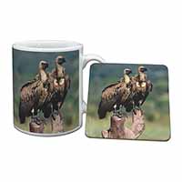 Vultures on Watch Mug and Coaster Set