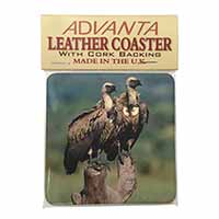 Vultures on Watch Single Leather Photo Coaster