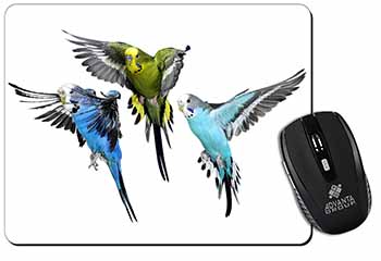 Budgerigars, Budgies in Flight Computer Mouse Mat