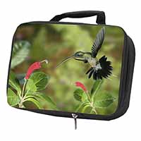 Green Hermit Humming Bird Black Insulated School Lunch Box/Picnic Bag