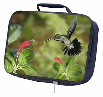 Green Hermit Humming Bird Navy Insulated School Lunch Box/Picnic Bag