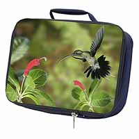 Green Hermit Humming Bird Navy Insulated School Lunch Box/Picnic Bag