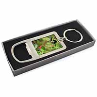 Green Hermit Humming Bird Chrome Metal Bottle Opener Keyring in Box