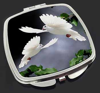 Beautiful White Doves Make-Up Compact Mirror