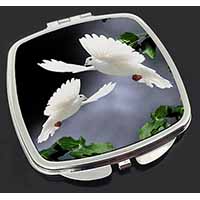 Beautiful White Doves Make-Up Compact Mirror