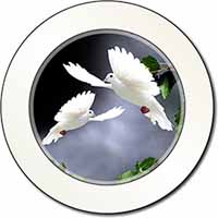 Beautiful White Doves Car or Van Permit Holder/Tax Disc Holder
