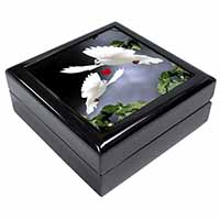 White Doves+ Red Heart Keepsake/Jewellery Box