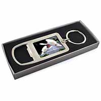 Doves Personalised Valentines Day Gift Chrome Metal Bottle Opener Keyring in Box
