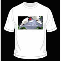 Doves Personalised Valentines Day Gift Cotton T-Shirt Gift  - Advanta Group®