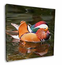 Lucky Mandarin Duck Square Canvas 12"x12" Wall Art Picture Print