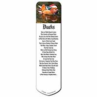 Lucky Mandarin Duck Bookmark, Book mark, Printed full colour