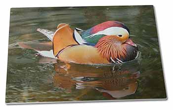 Large Glass Cutting Chopping Board Lucky Mandarin Duck