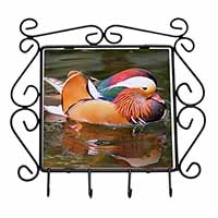 Lucky Mandarin Duck Wrought Iron Key Holder Hooks