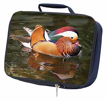 Lucky Mandarin Duck Navy Insulated School Lunch Box/Picnic Bag