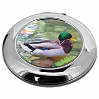 Mallard Duck by Stream Make-Up Round Compact Mirror