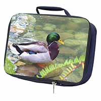 Mallard Duck by Stream Navy Insulated School Lunch Box/Picnic Bag