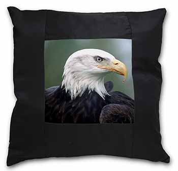 Eagle, Bird of Prey Black Satin Feel Scatter Cushion