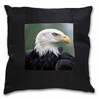 Eagle, Bird of Prey Black Satin Feel Scatter Cushion