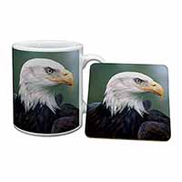 Eagle, Bird of Prey Mug and Coaster Set