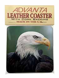 Eagle, Bird of Prey Single Leather Photo Coaster