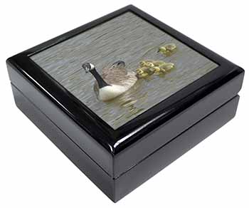 Canadian Geese and Goslings Keepsake/Jewellery Box