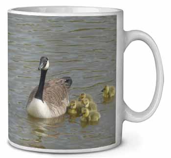 Canadian Geese and Goslings Ceramic 10oz Coffee Mug/Tea Cup