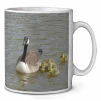 Canadian Geese and Goslings Ceramic 10oz Coffee Mug/Tea Cup