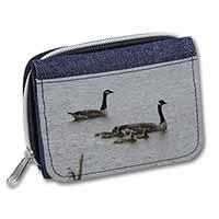 Geese+Goslings in Heavy Rain Unisex Denim Purse Wallet