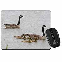 Geese+Goslings in Heavy Rain Computer Mouse Mat