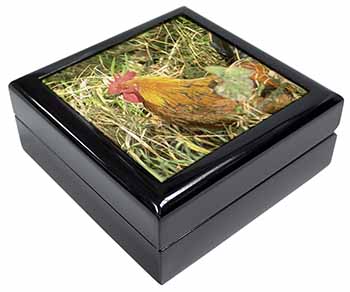 Hen in Straw Keepsake/Jewellery Box