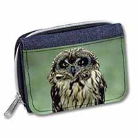 Cute Tawny Owl Unisex Denim Purse Wallet