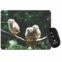 Baby Owl Chicks Computer Mouse Mat
