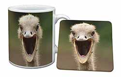 Ostritch Photo Print Mug and Coaster Set