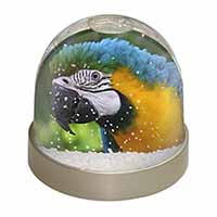 Blue+Gold Macaw Parrot Snow Globe Photo Waterball