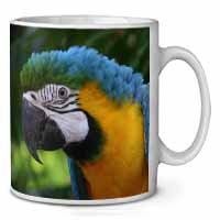 Blue+Gold Macaw Parrot Ceramic 10oz Coffee Mug/Tea Cup Printed Full Colour - Adv