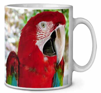 Green Winged Red Macaw Parrot Ceramic 10oz Coffee Mug/Tea Cup