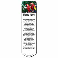 Macaw Parrots in Palm Tree Bookmark, Book mark, Printed full colour