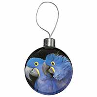 Hyacinth Macaw Parrots Christmas Bauble