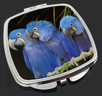 Hyacinth Macaw Parrots Make-Up Compact Mirror