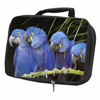 Hyacinth Macaw Parrots Black Insulated School Lunch Box/Picnic Bag