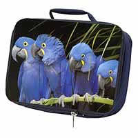 Hyacinth Macaw Parrots Navy Insulated School Lunch Box/Picnic Bag