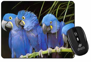 Hyacinth Macaw Parrots Computer Mouse Mat