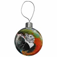 Face of a Macaw Parrot Christmas Bauble