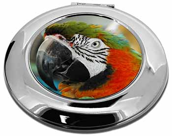 Face of a Macaw Parrot Make-Up Round Compact Mirror