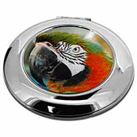 Face of a Macaw Parrot Make-Up Round Compact Mirror