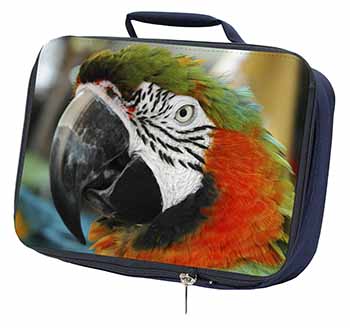 Face of a Macaw Parrot Navy Insulated School Lunch Box/Picnic Bag