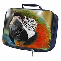 Face of a Macaw Parrot Navy Insulated School Lunch Box/Picnic Bag